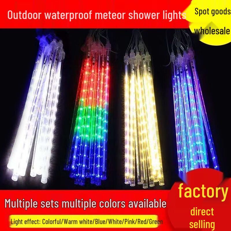 Wolan LED Meteor Shower Decorative String Lights цветной