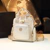 Atmospheric Backpack, Crocodile Pattern Leather Women'S Bag, Trendy Exquisite Single Shoulder Crossbody Handbag Women
