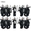 10 Sets Gondor Knight LOTR 9471 Fountain Guard & Castle Roman Solider Black Falcon With Horse Figure Building Block Kids TOYS