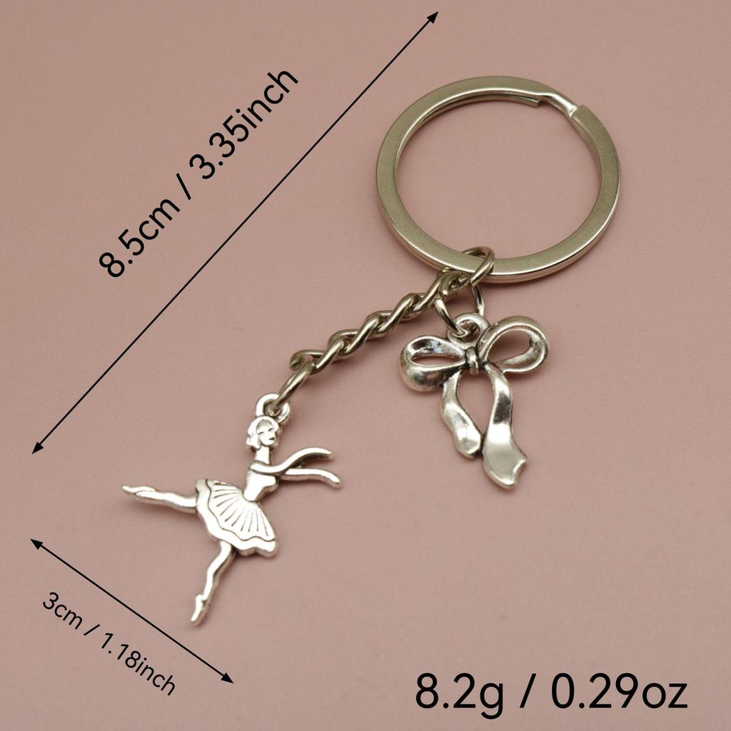 Ballet Bow Pendant Keychains - Stylish Jewelry Accessory