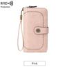 Portafoglio da donna di alta qualità Portafogli in pelle antifurto RFID per donna Porta carte da donna con cerniera lunga Pochette da donna grande