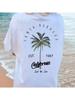 100% Cotton Unisex T-Shirt Galafonia Coconut Palm Printed Tee Shirt Summer Comfortable Loose Tops Street Fashion Female Clothes