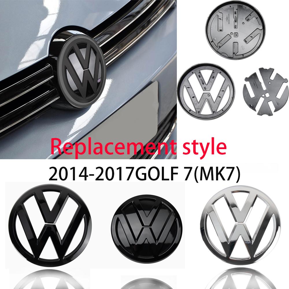 DIG1 2pcs/set New Replace type Car Rear Trunk Badges Lid Emblem front rear Logo For VW Golf 7 MK7 2014-2017 Car Styling Accessories