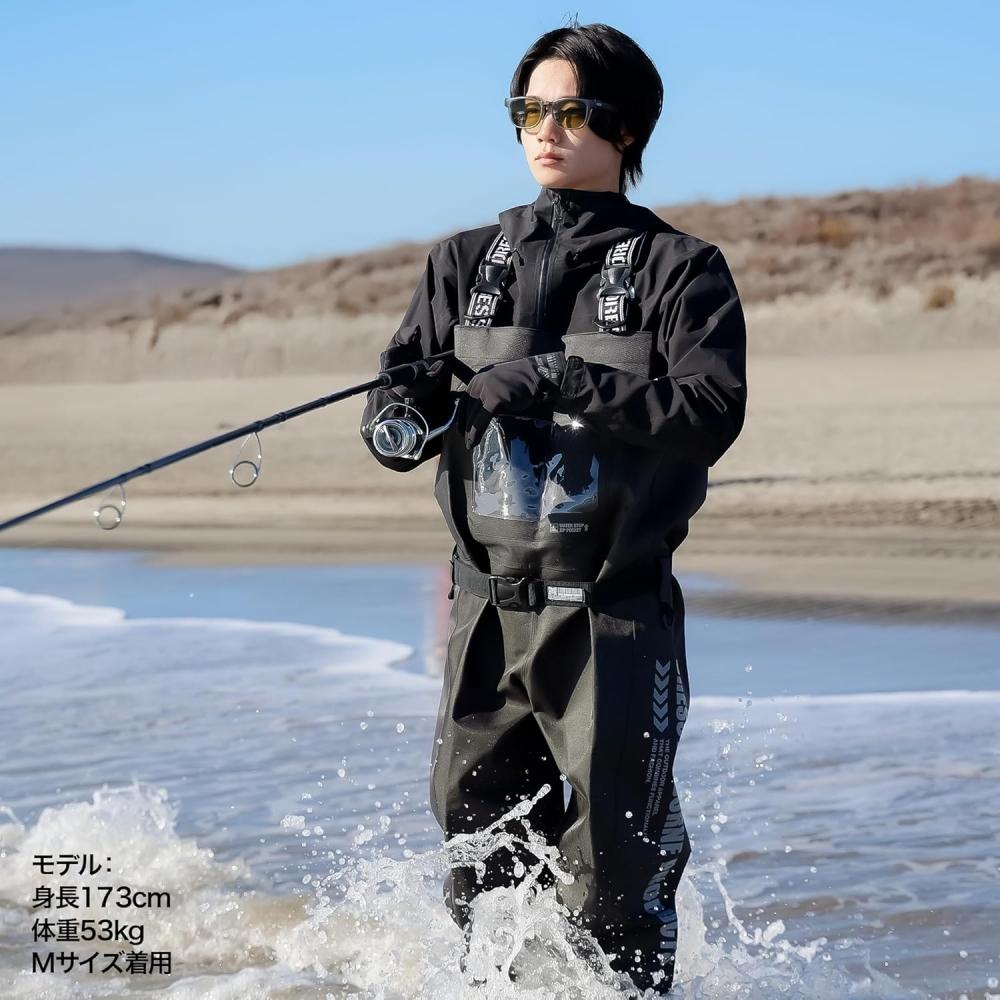 DreS CheSt High Wader Radial Sole Waterproof Breathable FiShing BootS S 2xl menS