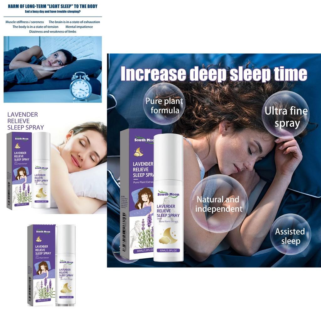South Moon Lavender Sleep Spray Promotes Relaxation Calms Anxiety Enhances Sleep Quality 30ml