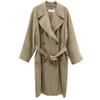 Made In Italy Trench Coat 44 Khaki Beige Women Used