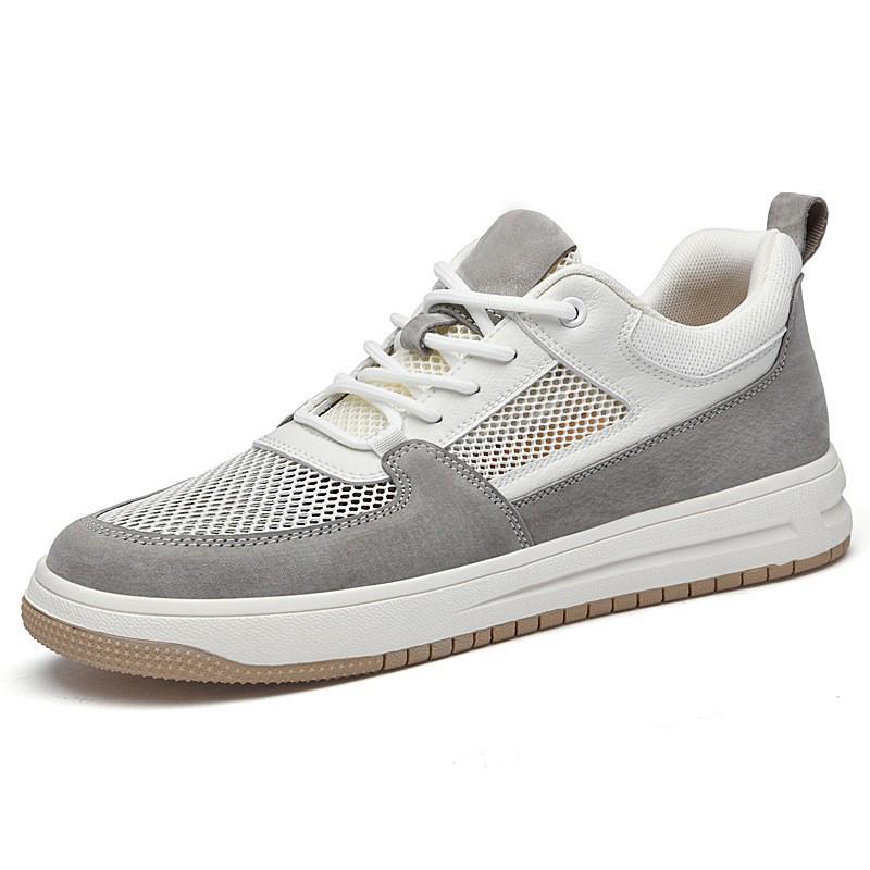 Men s Height-Increasing Breathable Mesh Low-Top Sports Shoes Size 41