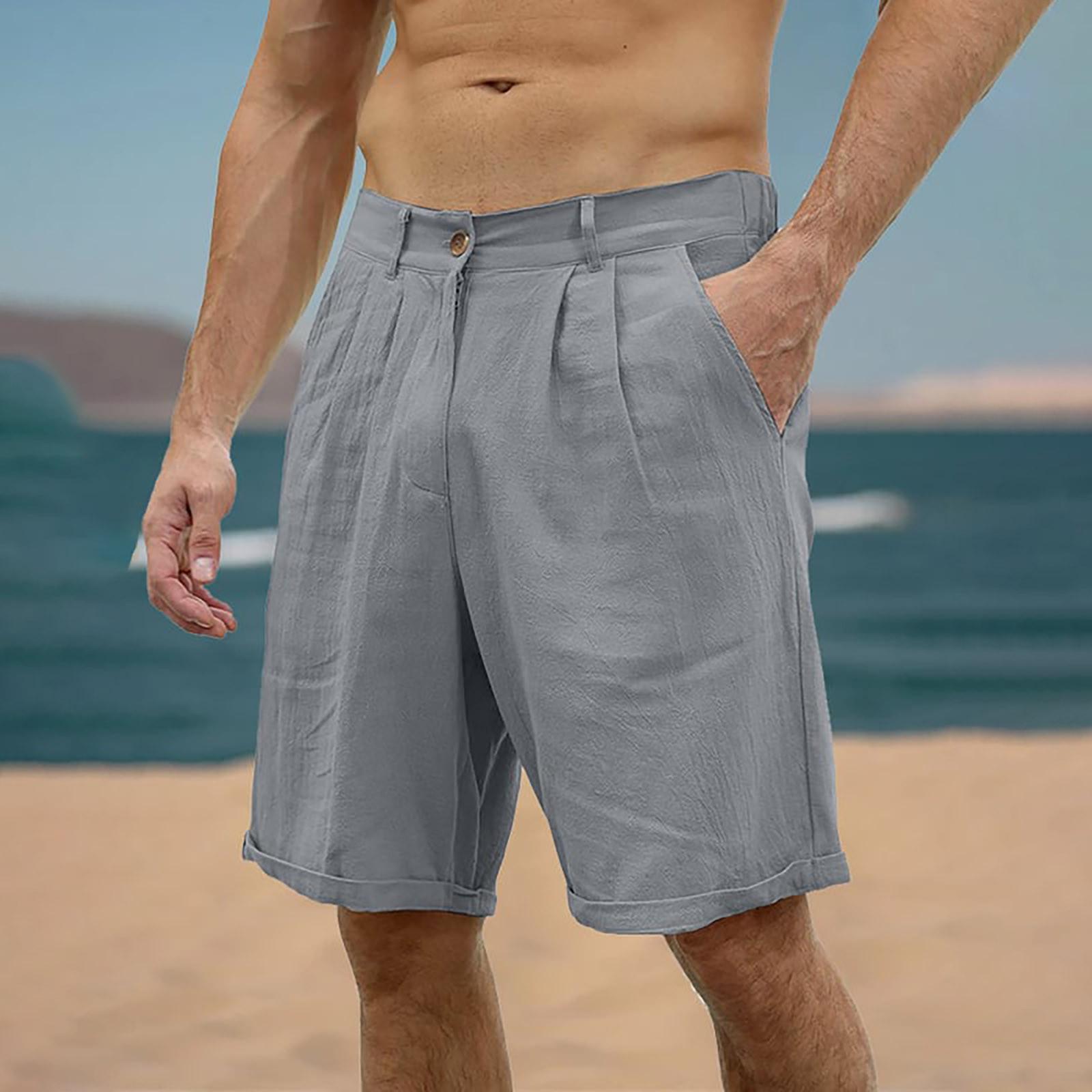 

Men s Workwear Shorts With Multiple Pockets, Elastic Waistband, Loose Cotton, Casual Outdoor Lightweight Work Shorts XXXL