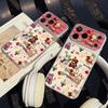 Applicable to iPhone17promax Apple bear mobile phone case, anti-drop Corning case, Apple 16 men's and women's 15 generation