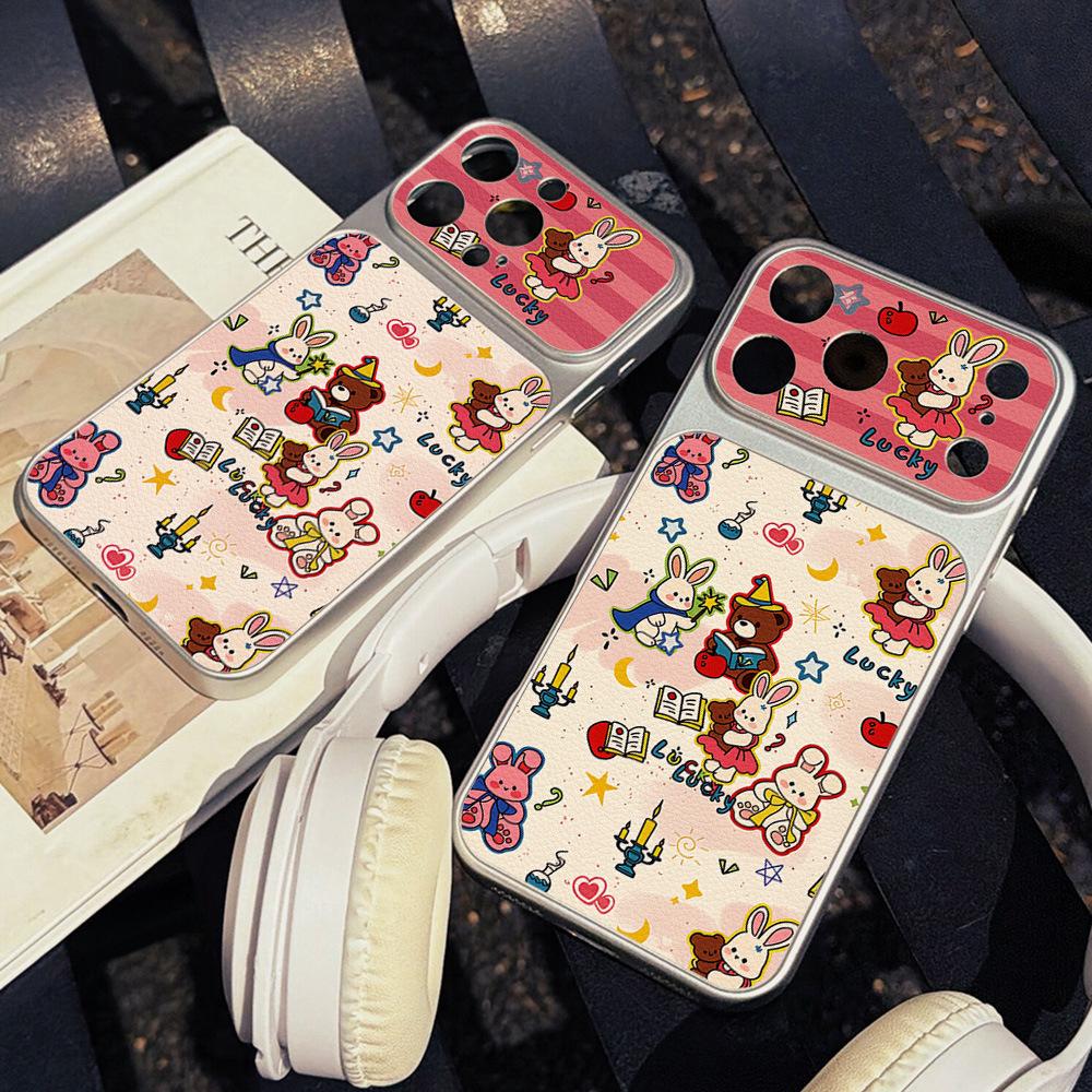 Applicable to iPhone17promax Apple bear mobile phone case, anti-drop Corning case, Apple 16 men's and women's 15 generation