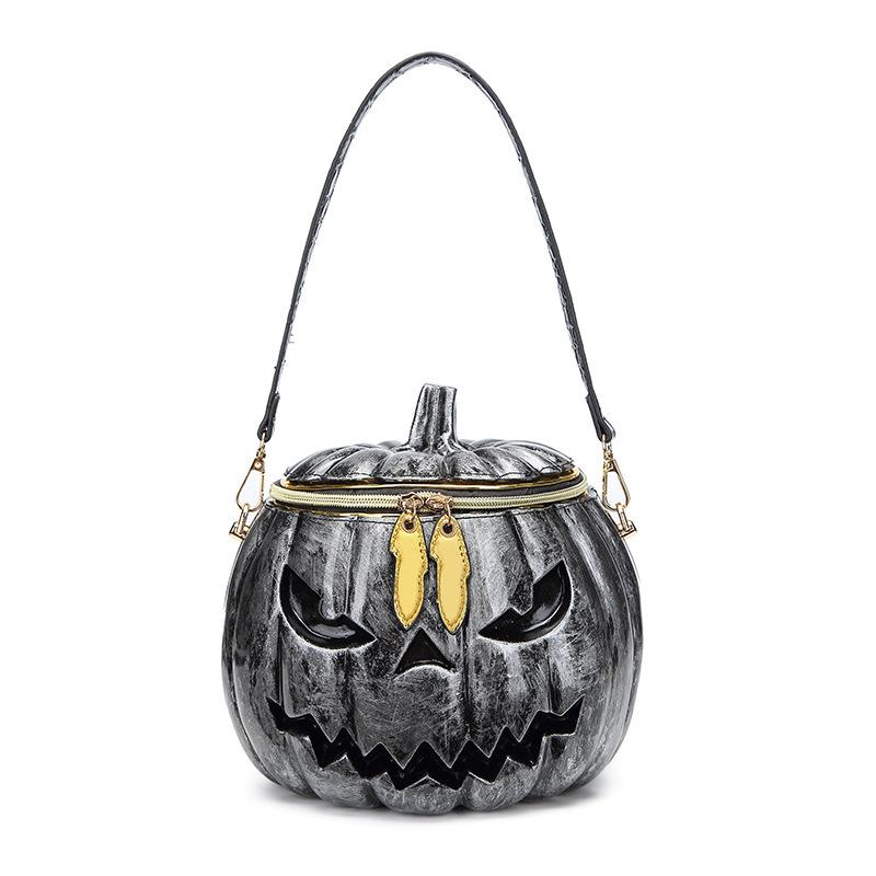 European And American Fashion Casual Halloween Hot Sale Personalized Three-Dimensional Pumpkin Head Bag