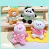 Jinnew New Chinese Style Plush Panda Toy Animal Keychain Adorable Cartoon Gift For Teens And Kids