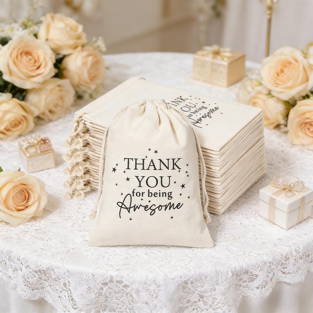 3/5pcs Inspirational Drawstring Gift Bags - Motivational Appreciation Pouches with Uplifting Quotes for Employee Recognition