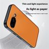 For Google Pixel 9a Case PU Leather Coated PC + TPU Anti-Drop Phone Cover