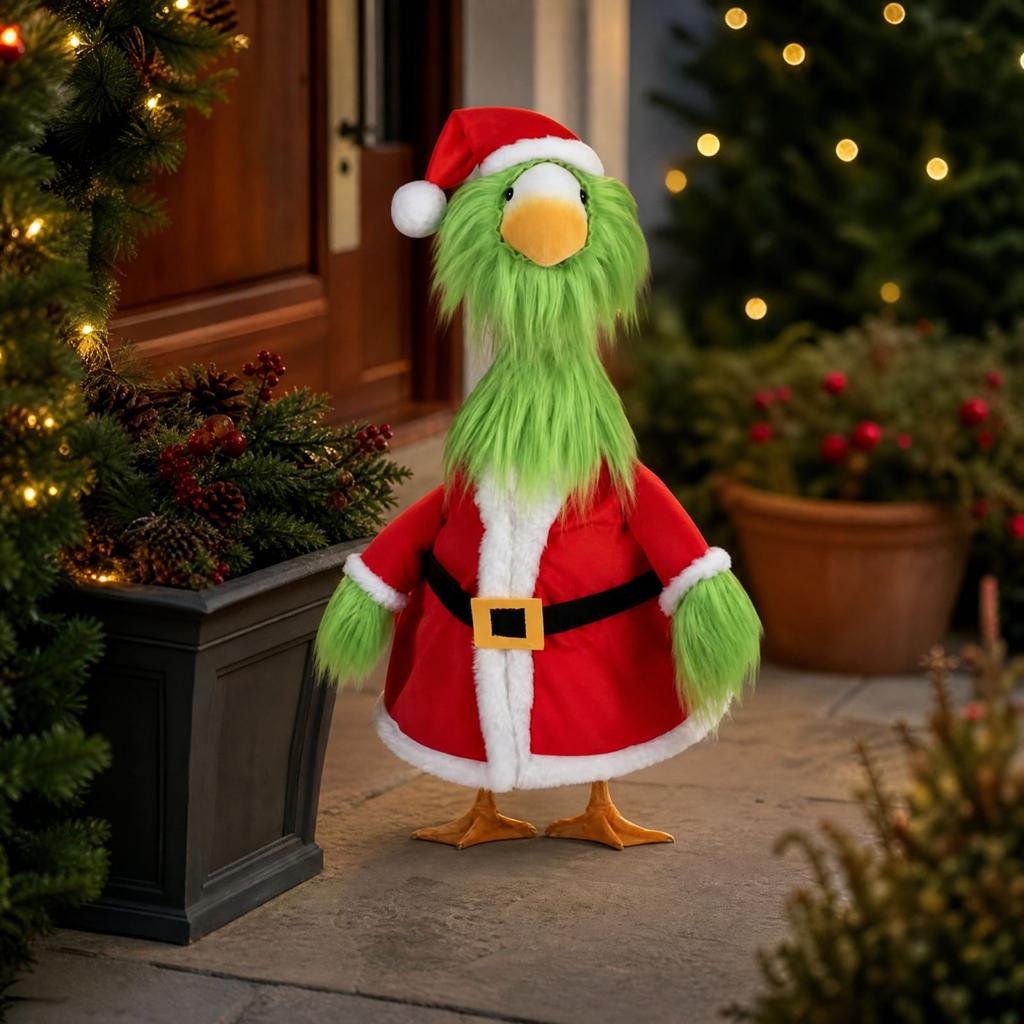 Christmas Porch Outfit Set Seasonal Holiday Decoration for 23 Inch Statue