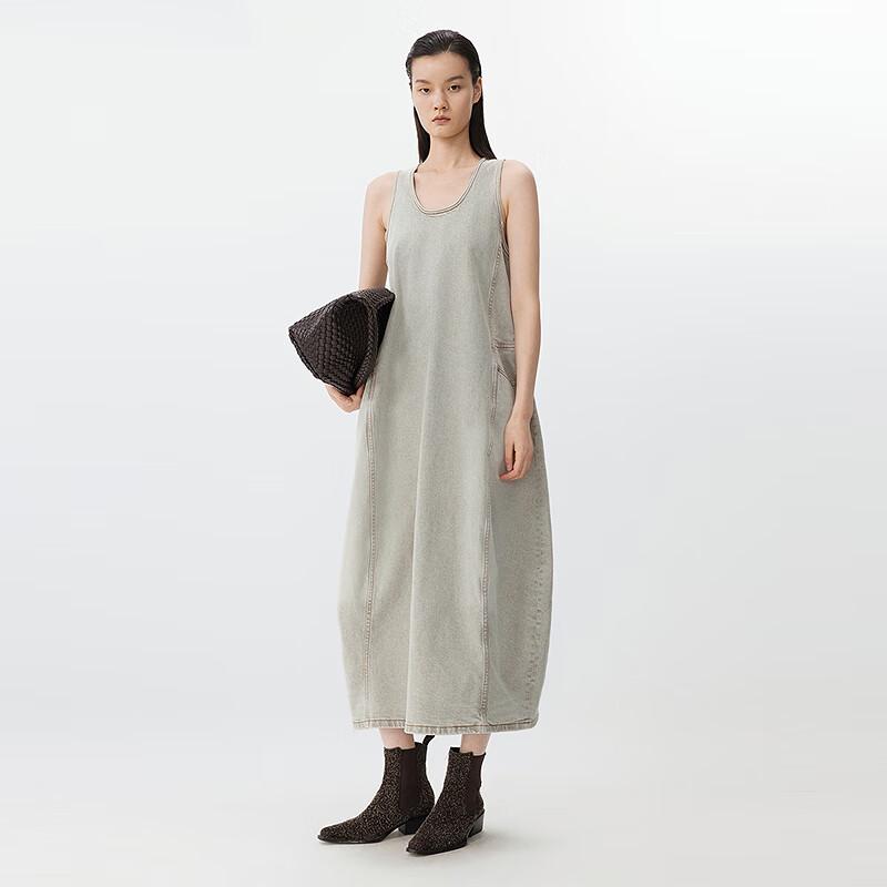 JNBY Women's Cotton-Linen Sleeveless H-line Dress