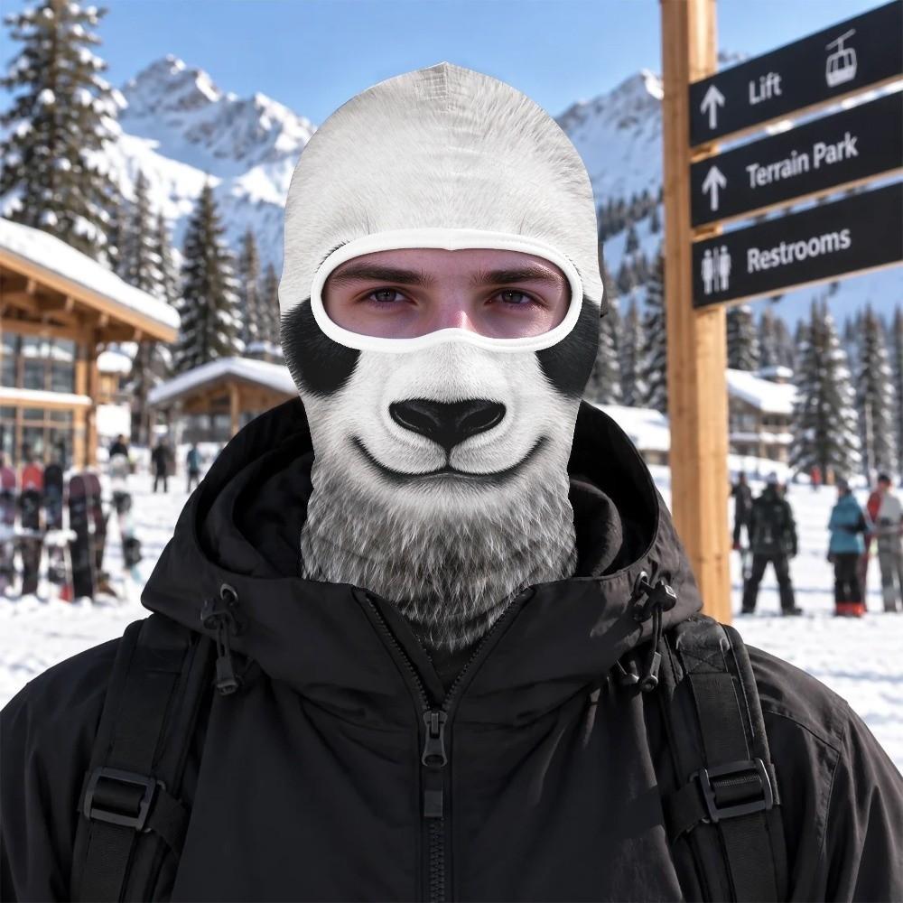 Windproof Balaclava Ski Mask 3D Printed Neck Gaiter Novelty Face Cover Skiing