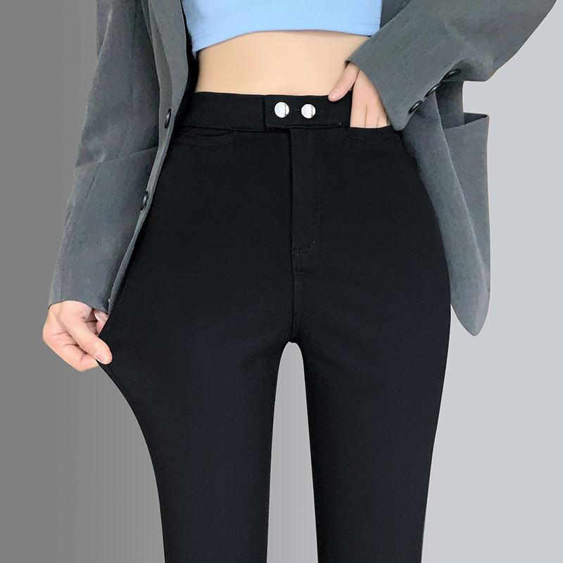 

Женские черные леггинсы Весна/Лето 2025: Легкий, Универсальный, Эластичный пояс, Приталенный силуэт 3XL [130-140 lbs]