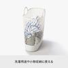 Like-it Laundry Storage Basket with Handles, Slim, Big, White, LBB-17C, Biomass Plastic