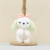 Bow Cute Rabbit Keychain Cartoon Child Schoolbag Decorative Pendant Plush Doll