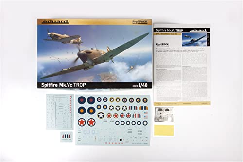 Eduard 1/48 Profipack Royal Air Force Spitfire Mk.5c Troop Plastic Model Kit EDU82126