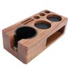 Coffee Tamping Station Wooden Anti Slip Coffee Portafilter Holder Tamper Stand for 51 to 58mm Portafilter Home Kitchen