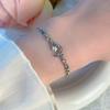 And Moon Elegant Star Crystal Bracelet For Women Chic Zircon Alloy Jewelry