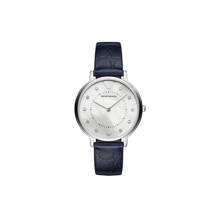 EMPORIO ARMANI Gypsophila Collection Wrist Watch Quartz Movement Genuine Leather Strap White Dial Women s Watch AR11095 White Dial