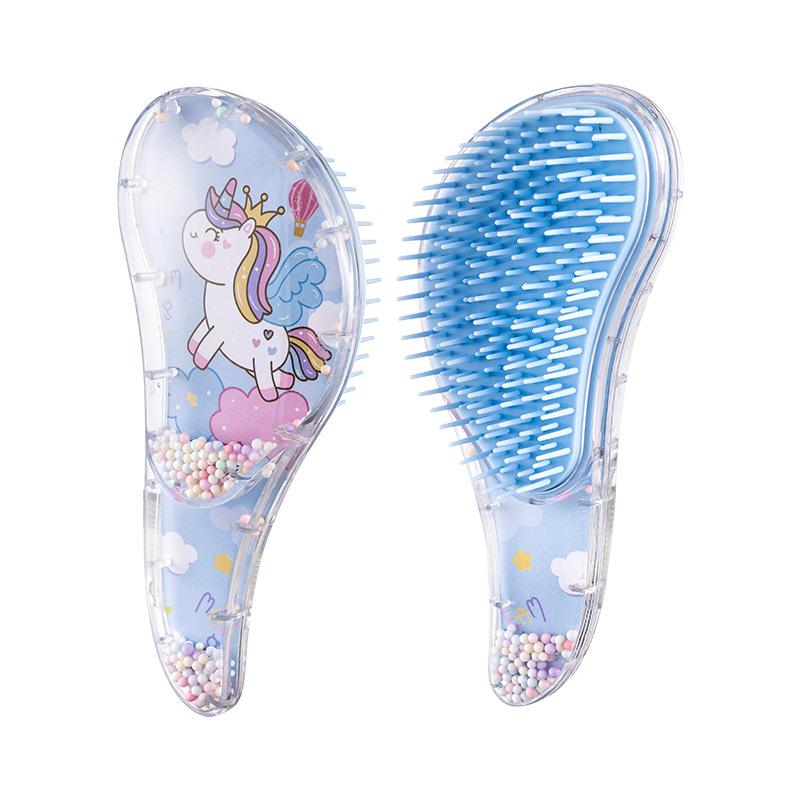 

Прозора анти-заплутуюча гребінець для прямого волосся з Великобританії для дівчат - Магічна масажна гребінець для домашніх тварин з довгою ручкою