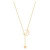 Star And Moon Geometric Niche Design Simple Pendant Short Collarbone Chain Korean Version Cold Wind Neck