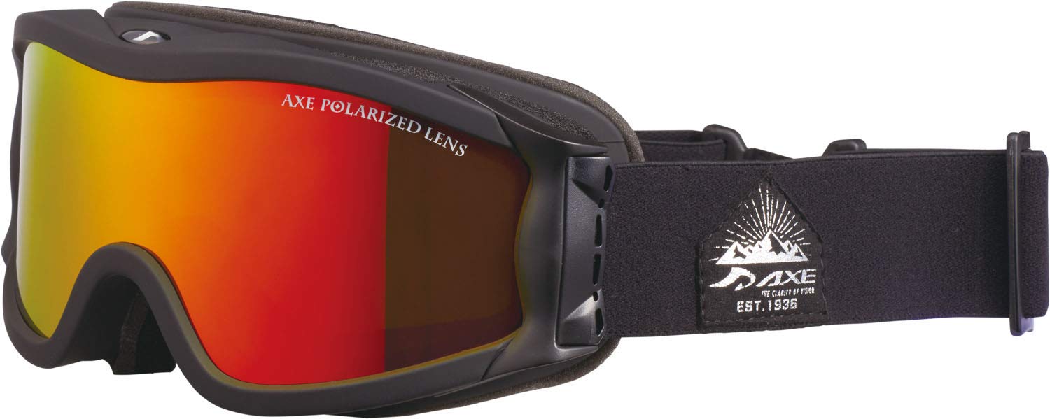 

AXE Унисекс очки с UV поляризацией, коричневые/красные зеркальные, защита для лыж/сноуборда, совместимые с очками/шлемом, линза, основа, (OMW-785P)