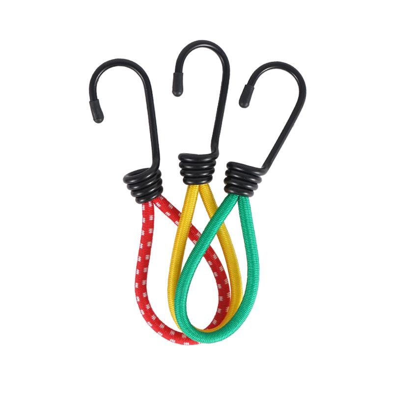 Elastic Rope Buckle for Camping Tent - 15cm Binding Strap with Hook for Canopy Accessories