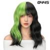 MISS WIG Soft Natural Short Wavy Wig Synthetic With Bangs Wigs Extension Shoulder Length Curly Hair For Women Daily Use