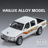 1/32 Scale Helax Simulation Alloy Car Model Toy Ornaments Collection Boy Gift with Sound and Light Off-road Pickup Truck