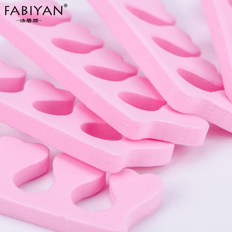 50pcs/Pack Pink Nail Art Toes Separators Fingers Foots Sponge Soft Gel UV Tools