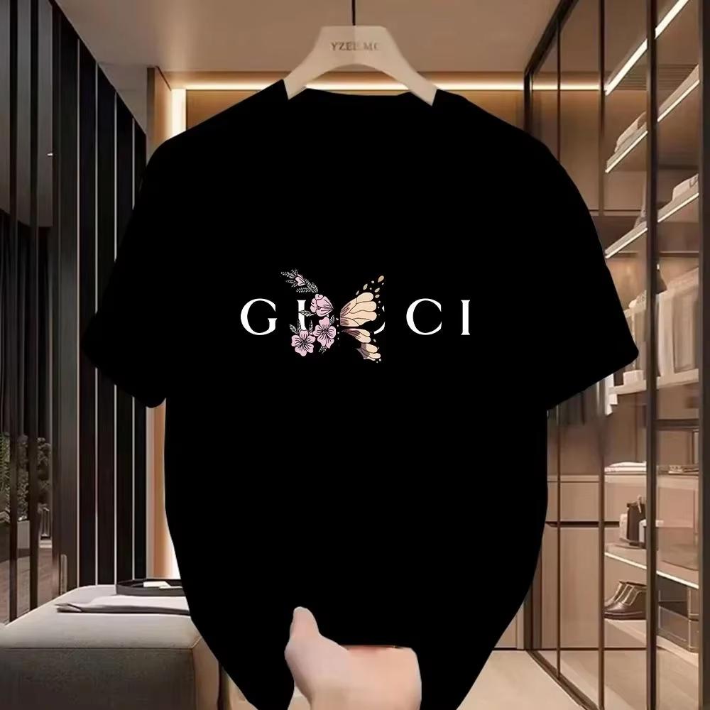 2025 Men's Trend Fashion New Summer Alphabet Pattern Printed T-shirt Pure Cotton Harajuku Classic Breathable Fashion T-shirt