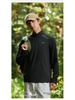 YX-2023 Autumn/Winter Quick-Dry Couple's Stand Collar Long-Sleeve T-Shirt with Thin Fleece - High Elasticity Men's Style