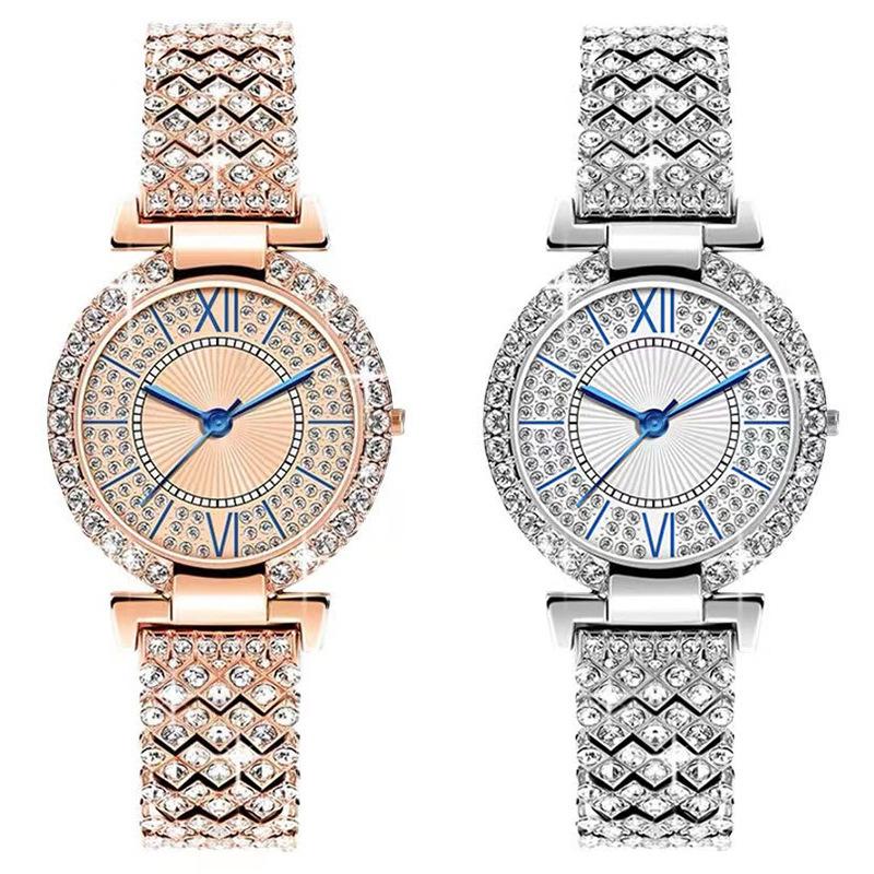 Luxury Rhinestone Woman Watches Fashion Elegant Wristwatch Quartz Watches for Girls Ladies Clock Relogio Feminino Montre Femme