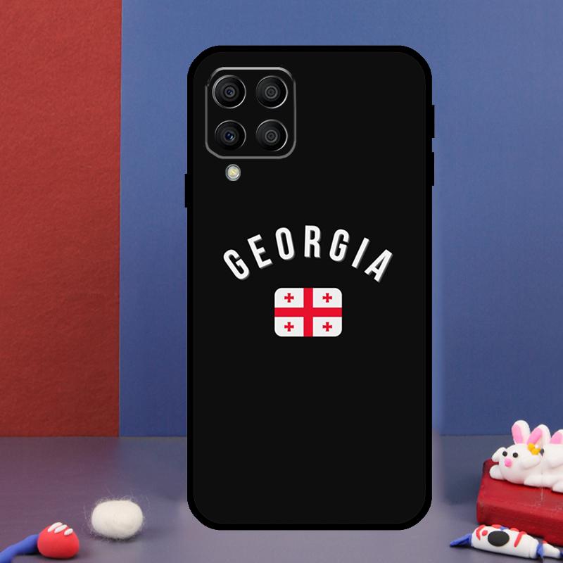 Georgia Flag For Samsung Galaxy M31 M51 M33 M13 M23 M53 M15 M55 M14 M34 M54 M20 M30s M32 M52 Phone Case