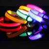 Reflective Nylon LED Pet Dog Collar Safety Night Walking Flashing Glow In The Dark Pet Luminous Dog Accessories Collar