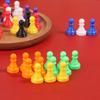32Pcs 2.5*1.5Cm Chessman Plastic Pawns Checkers Pieces For Games Tabletop Markers Components
