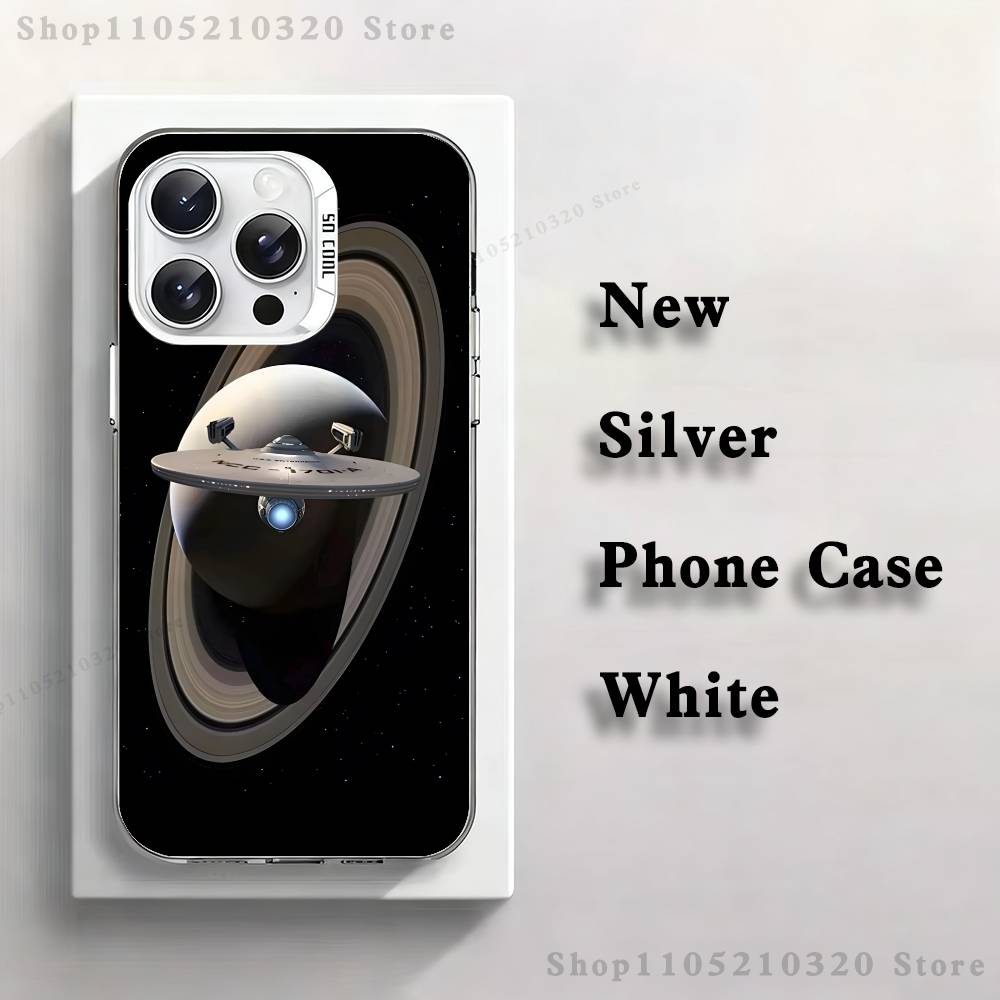 S-Star T-Trek Ships Phone Case For iPhone 17,16,15,14,13,12,11,Mini,Pro,E,MAX White Matte Silicone Whtie Cover