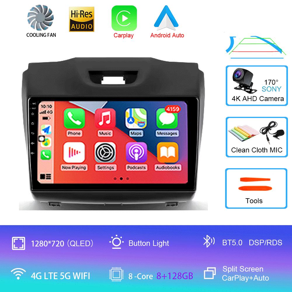 Car Radio Android 14 Carplay Multimedia For Chevrolet TrailBlazer 2012 - 2016 S-10 S10 Colorado For Isuzu D-Max DMAX Stereo 2din