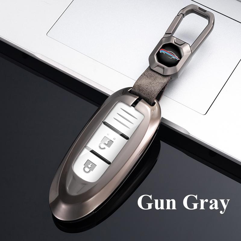 Metal Zinc Car Key Case Cover Shell for Nissan Qashqai X-Trail T32 T31 Juke J10 J11 Kicks Tiida Pathfinder Note for Infiniti Altima Micra Murano