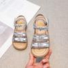 Girls' Sandals Summer New Children's Soft Bottom Anti Slip Princess Shoes Girls' Versatile Sweet Roman Sandals