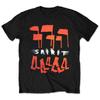 T-shirt Depeche Mode Rossa Global Spirit Tour Violator Logo della Band