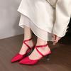 Fashion Pointed Toe Women High Heeled Sandals Sexy Elegant Shoes Fashion Summer Woman Pumps 2025 Luxury Designer Zapatillas De Mujer