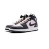 Jordan Air Jordan 1 Mid Leather Cushioning Slip Resistant High top Vintage Basketball Shoes Women's Black Pink DQ8423-103(Team44-)
