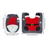 Toilet Seat Cover Rug Bathroom Mat Christmas Xmas Decoration Set Santa Toilet Seat Cover Rug Toilet Tank Cover Xmas Home Decor