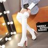 Sexy Women's Boots Over The Knee PU 2026 Winter New Fashion High Quality Nightclub High Heel Square Heel Side Zipper Women Shoes